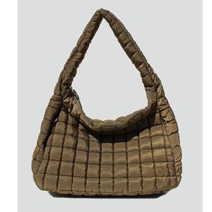 STREET LEVEL CLEO SLOUCHY QUILTED TOTE BAG